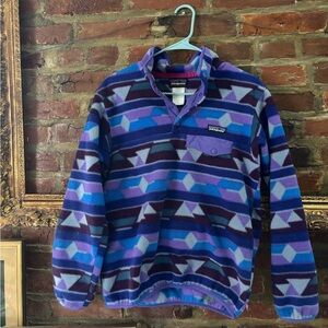 Patagonia Synchilla Fleece with Purple and Pink Accents
